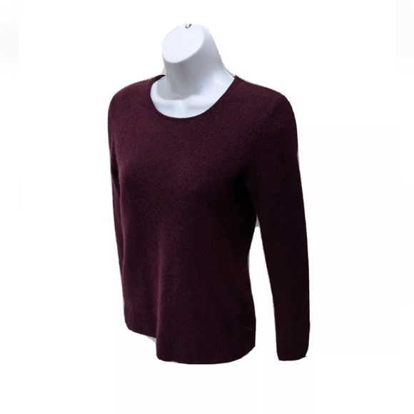 41 Hawthorn 100% Cashmere Pullover Sweater Long Sleeve XS Purple #79t - Picture 1 of 9